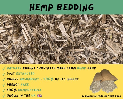 Hamster cage hemp bedding - hemp,