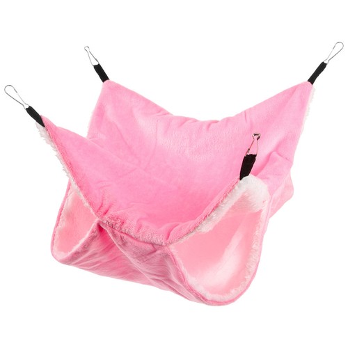 Reusable pink plush hamster - pink,
