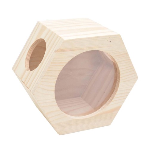 Wooden hamster house cage - wooden,